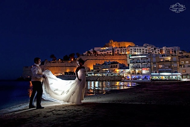 Postboda Jose Raquel en la playa de Peñíscola Castellón 01
