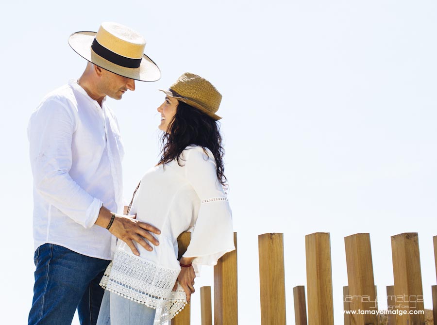 Reportaje preboda en la playa.