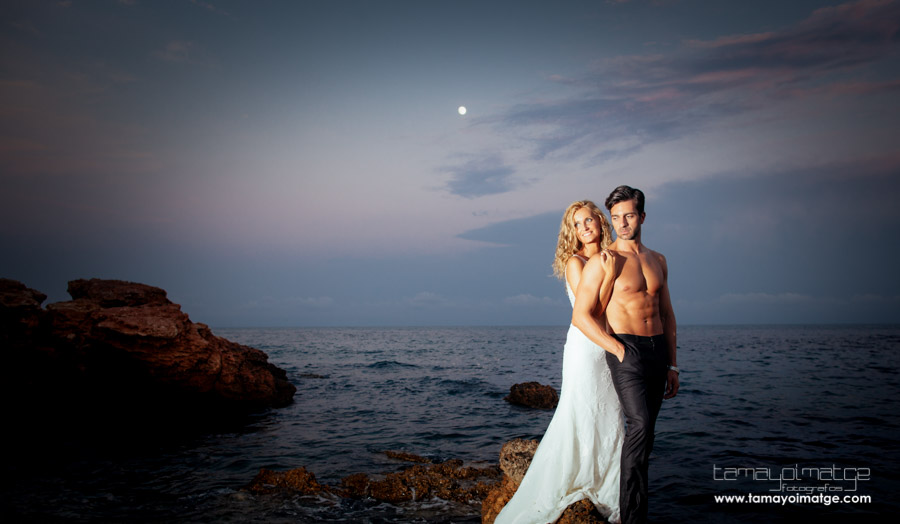 Post-boda en la playa .