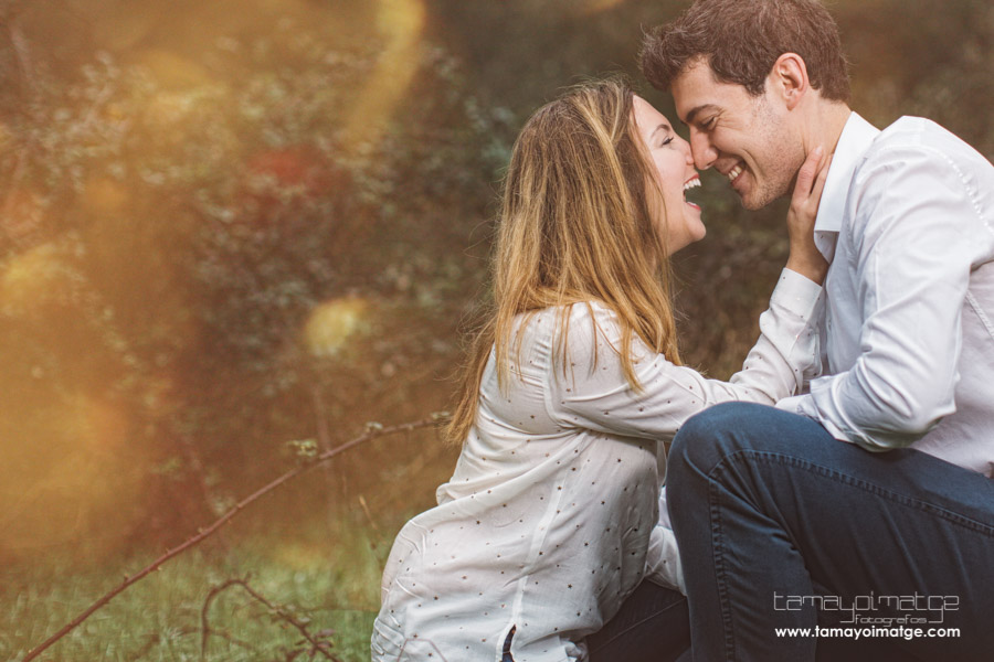 Pre-boda en el campo de Lliri y Rubén.
